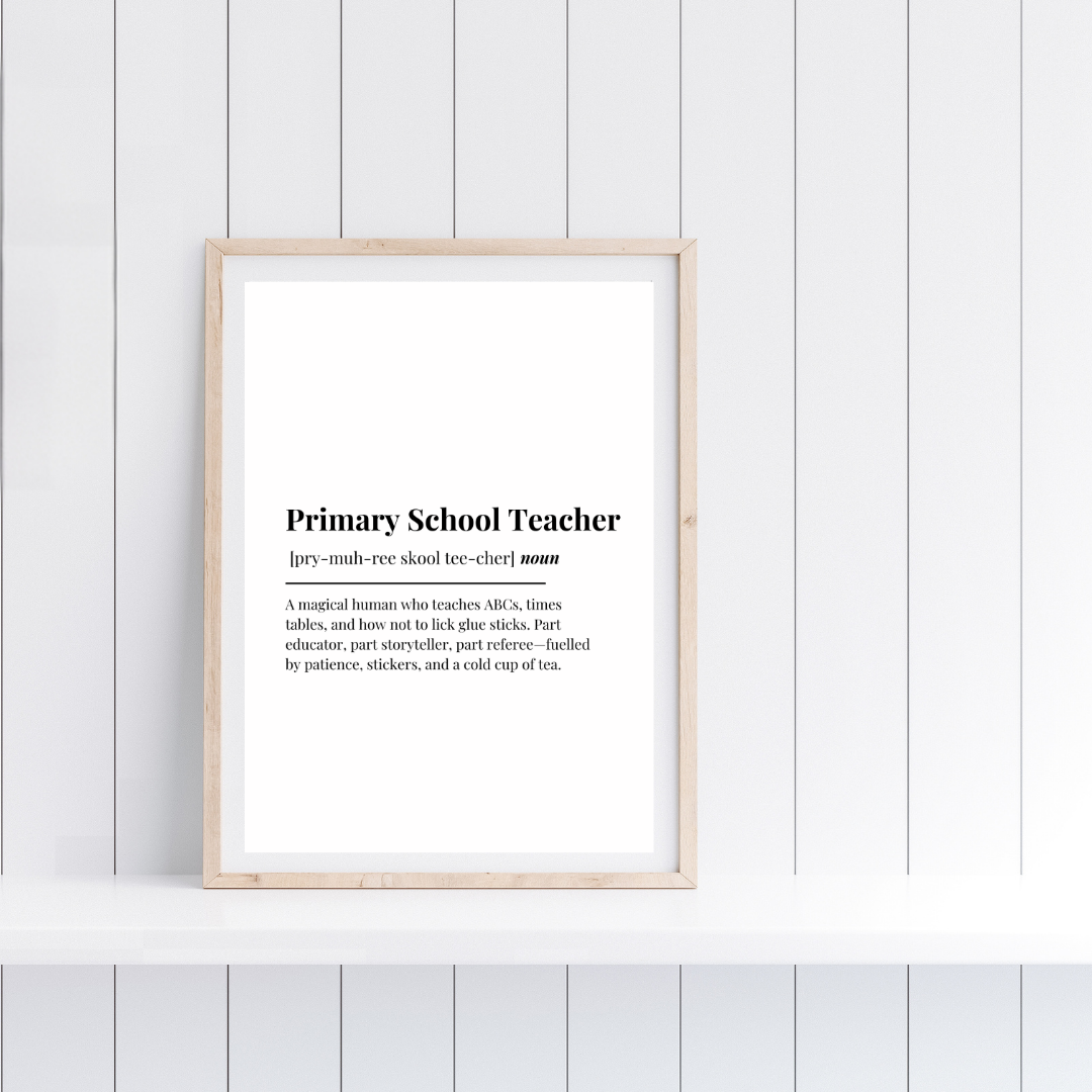 Definition Print | Primary School Teacher | Teacher Gift Idea | Design 1