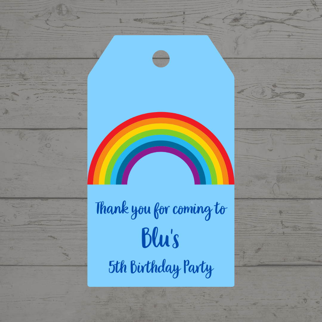 Gift Tags | Rainbow Gift Tags | Party Tags | Party Gift Tags | Rainbow Party Theme