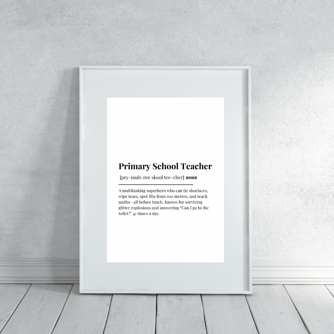 Definition Print | Primary School Teacher | Teacher Gift Idea | Design 2