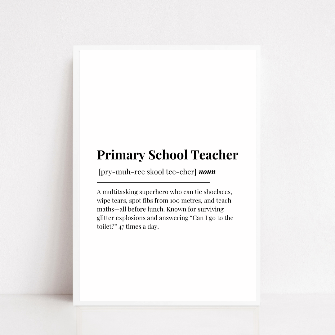 Definition Print | Primary School Teacher | Teacher Gift Idea | Design 2