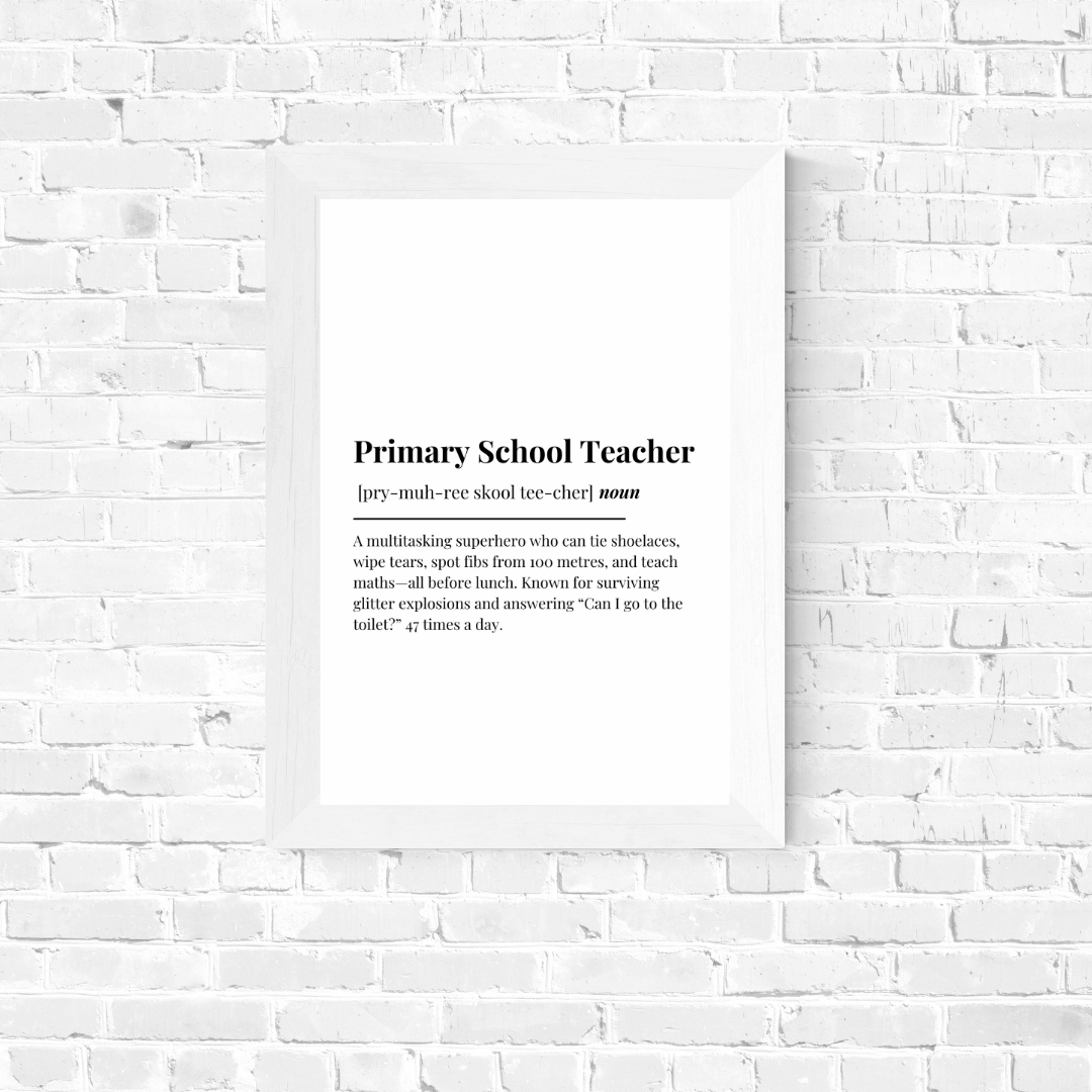 Definition Print | Primary School Teacher | Teacher Gift Idea | Design 2
