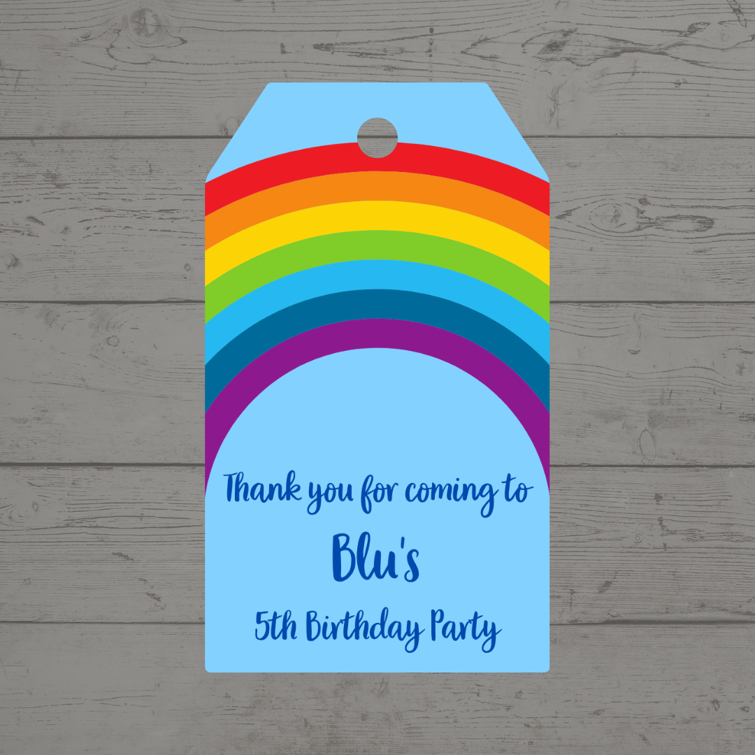 Gift Tags | Rainbow Gift Tags | Party Tags | Party Gift Tags | Rainbow Party Theme