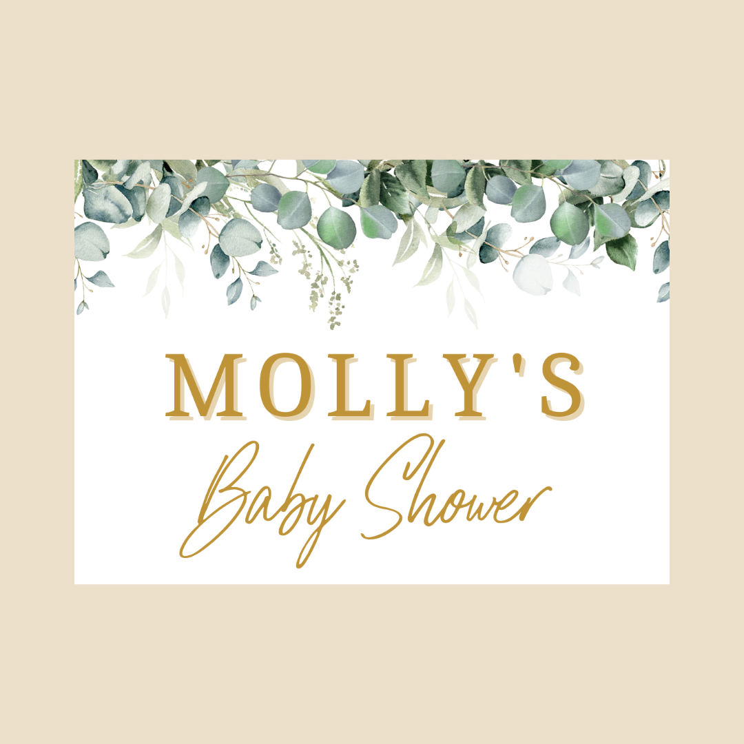 Rectangle Stickers | Greenery Leaf Eucalyptus Party Stickers | Birthday, Baby Shower, Christening, Wedding Stickers | Party Bag Stickers