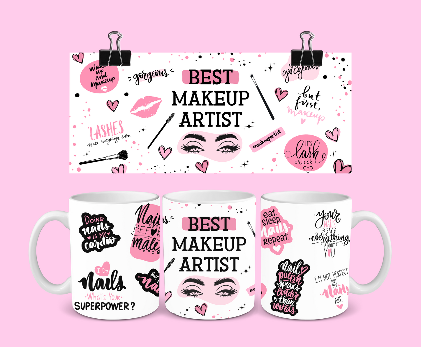 Best Makeup Artist Mug | Makeup Quote Mug | Gift Idea