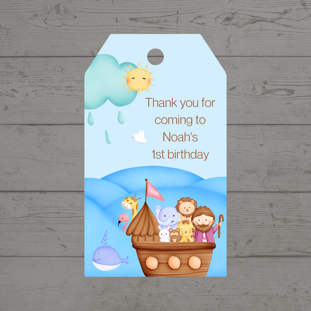 Gift Tags | Noah's Ark Party Gift Tags | Party Tags | Party Gift Tags | Noah's Ark Party Theme (Design 2)