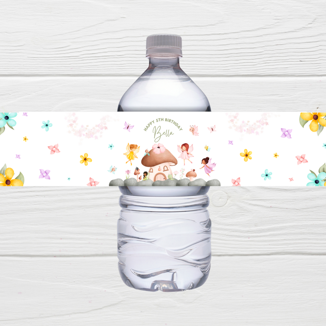 Juice Bottle Labels | Fairy Party Juice Labels | Water Bottle Stickers | Fairy Party | Party Stickers