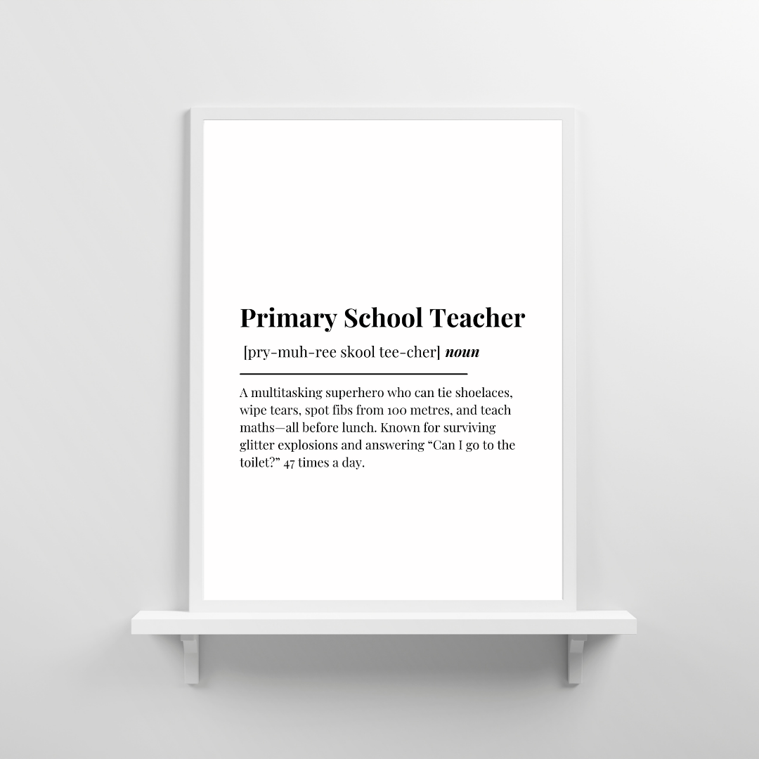 Definition Print | Primary School Teacher | Teacher Gift Idea | Design 2
