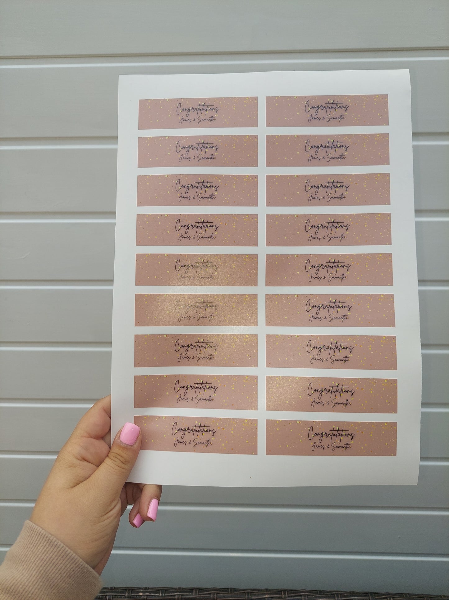 Party popper stickers