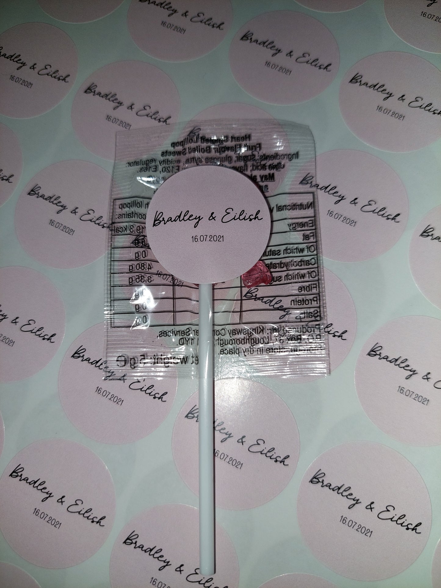 Pale Pink Party Stickers | Various Sizes | Personalised Baby Shower, Birthday, Christening, Hen Party, Engagement Stickers