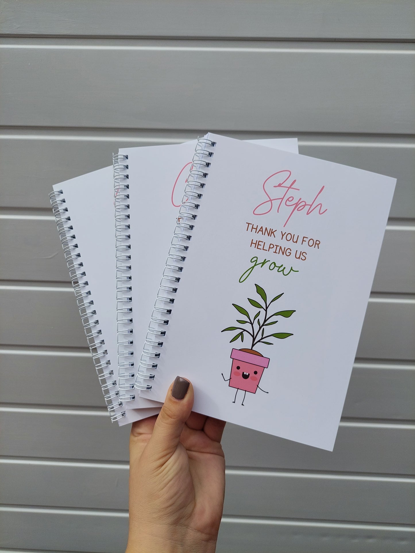 Teacher Notebook | Thank You For Helping Me Grow | Teacher Planner