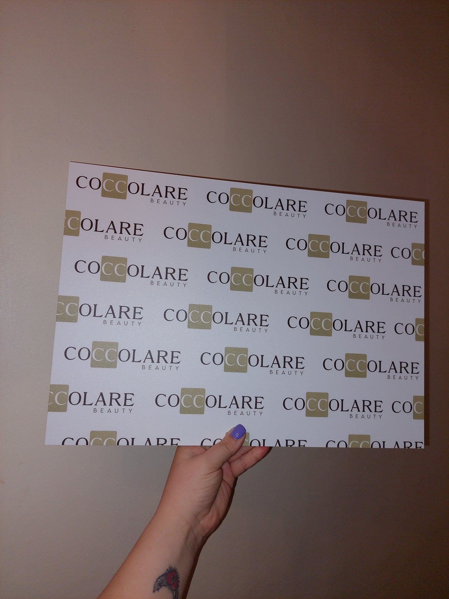 Salon Logo Board Sign | Salon Logo Board Backdrop | Nail Business Supplies