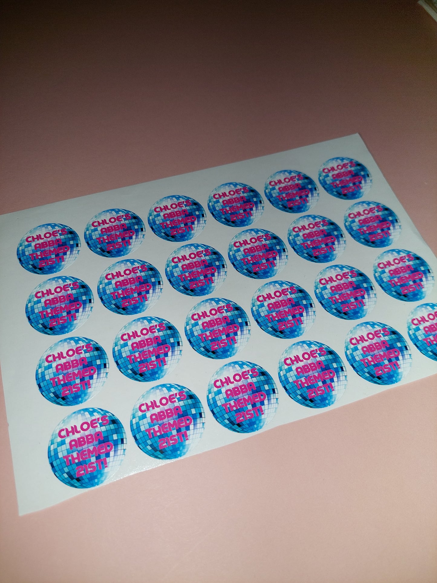 24 x Disco Stickers | Chloe's Abba Themed 21st | SALE ITEM