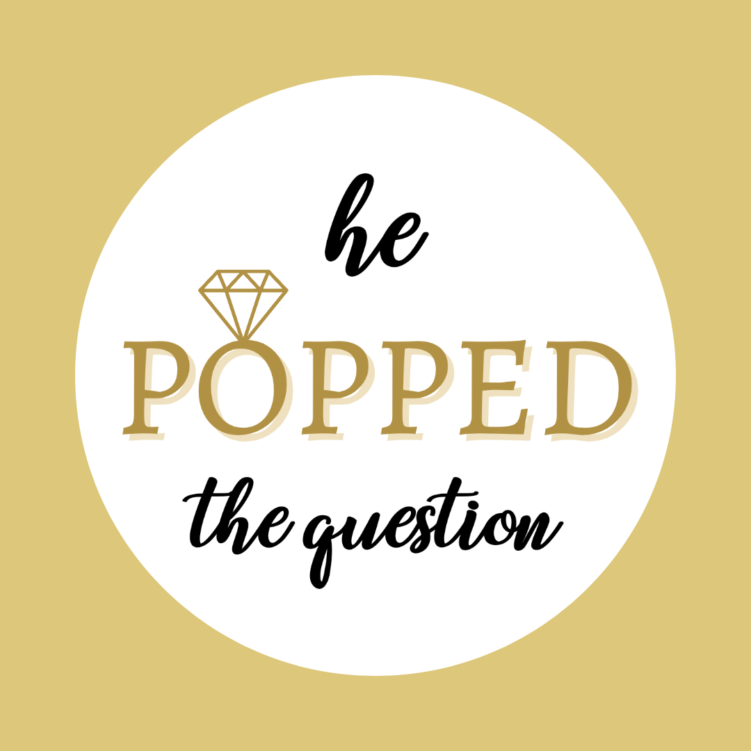 Engagement Stickers | Various Sizes | He Popped The Question | Engagem – Dinky Designs engagement-stickers-various-sizes-he-popped-the-question-engagem-dinky-designs
