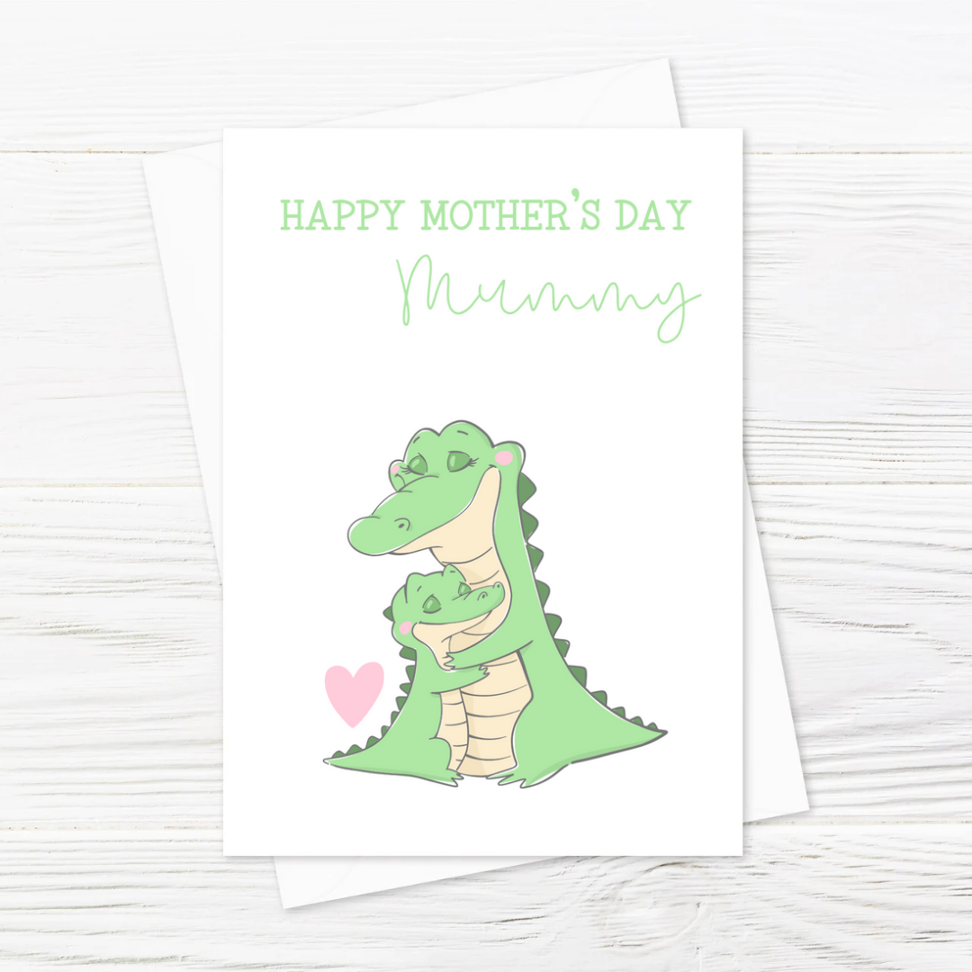 Mother's Day Card | To My Mummy | Crocodile Card - Dinky Designs