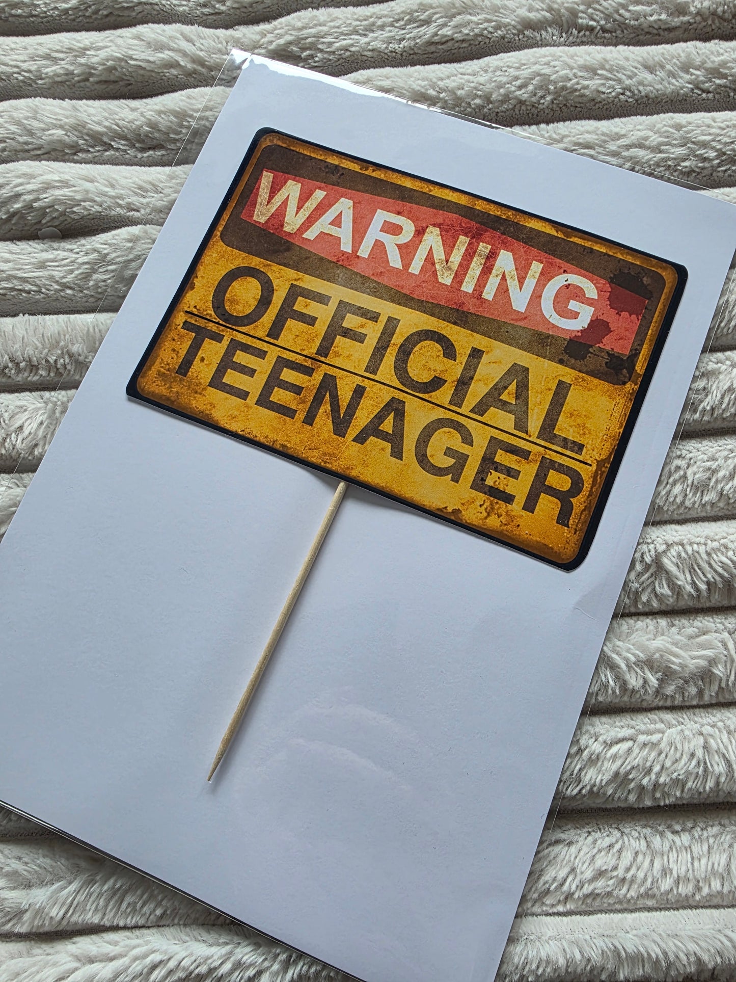 SALE - Official Teenager Cake Topper - Dinky Designs
