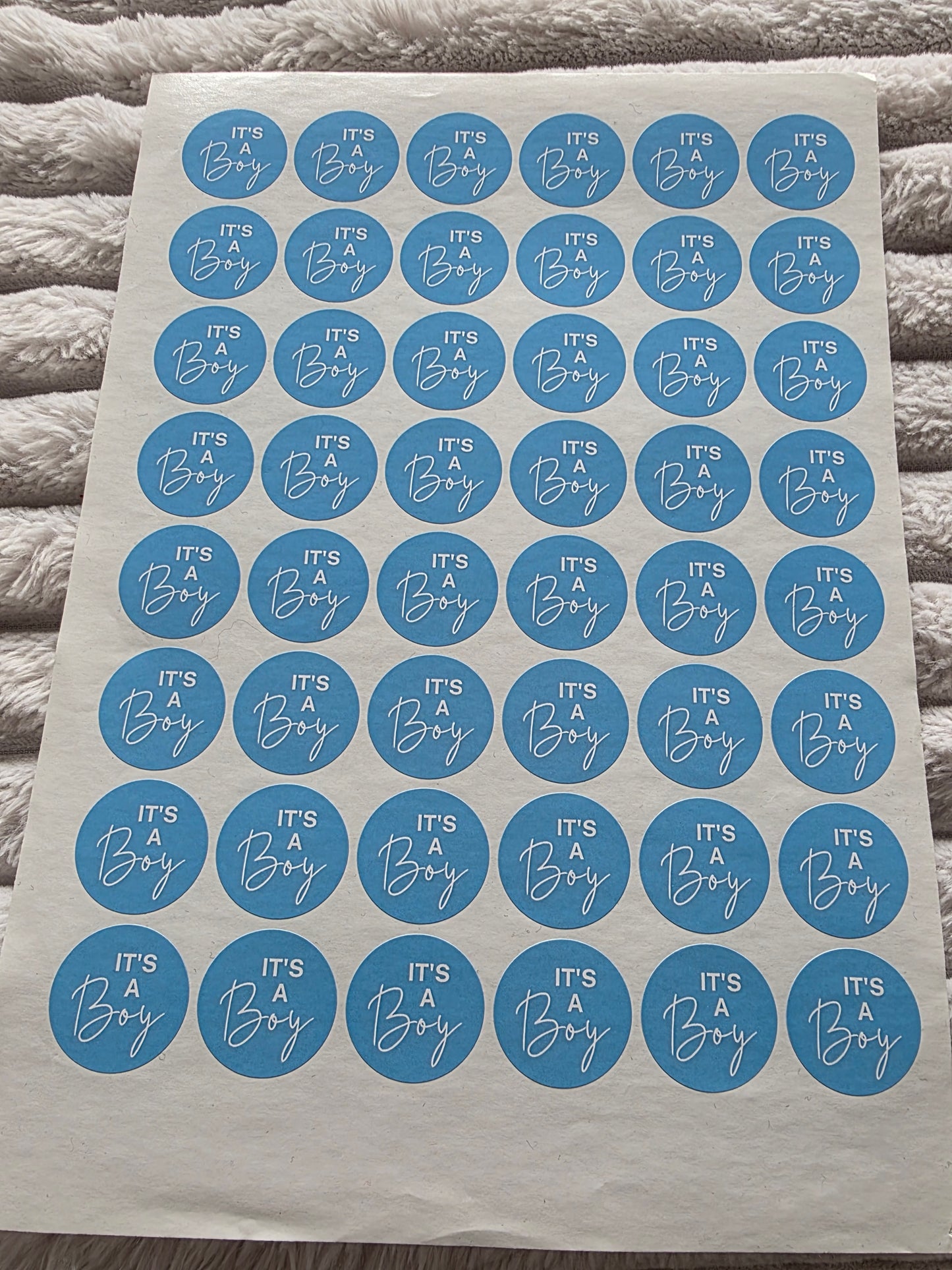 SALE - It's A Boy Stickers | 30MM | Baby Shower Party Stickers | Baby Boy Stickers - Dinky Designs