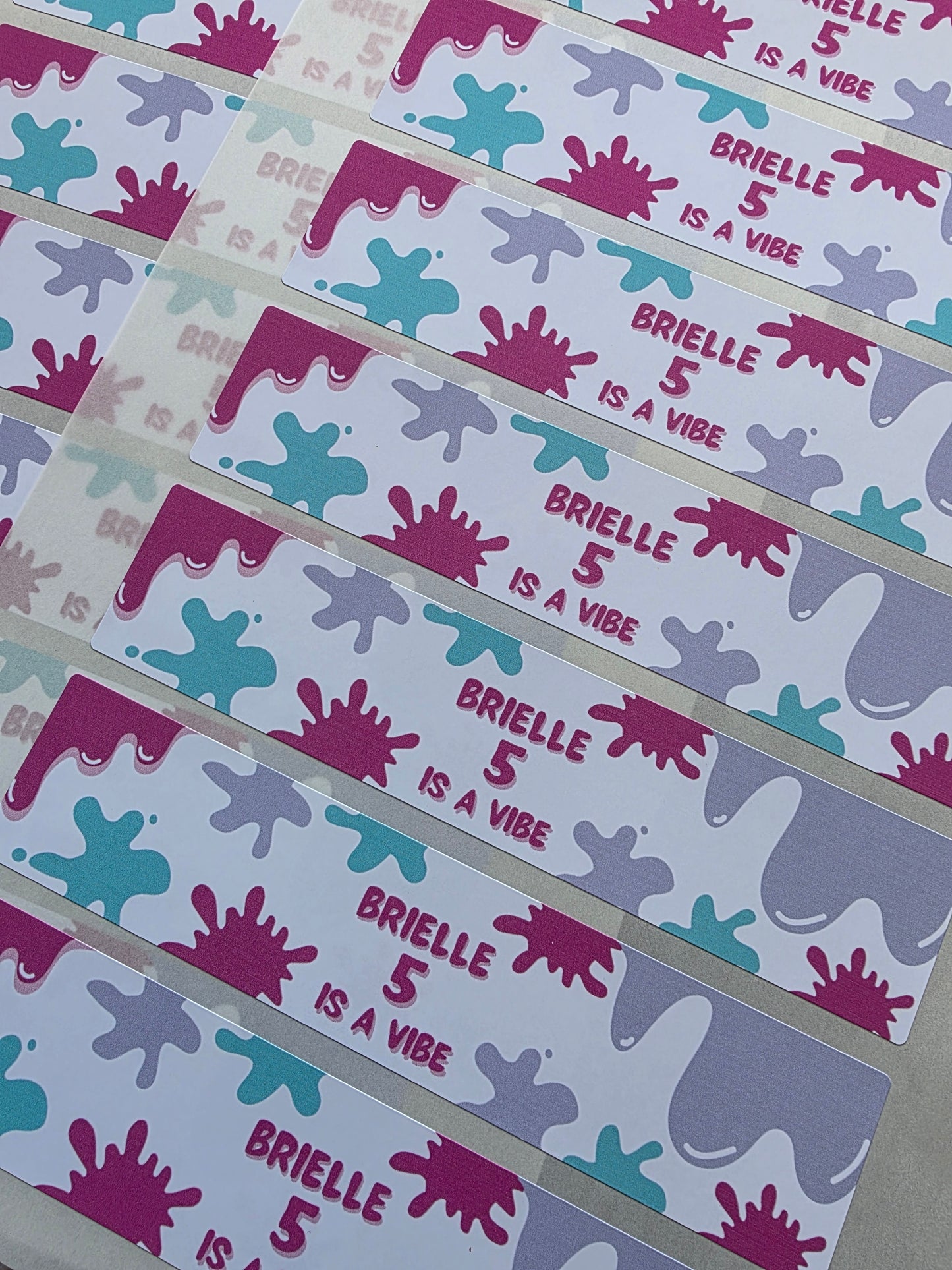 Juice Bottle Labels | Pink Purple Slime Theme Labels | Water Bottle Stickers | Slime Party | Party Stickers - Dinky Designs