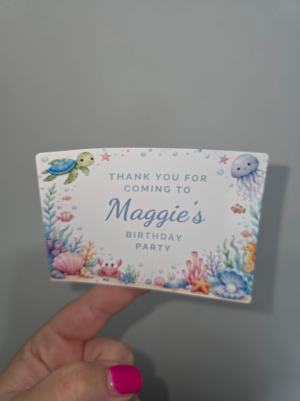 Rectangle Stickers | Under Sea Party Stickers | Party Bag Stickers