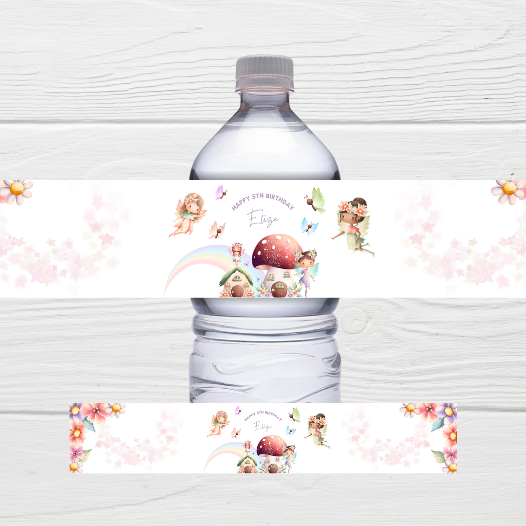 Juice Bottle Labels | Fairy Party Juice Labels | Water Bottle Stickers | Fairy Party | Party Stickers
