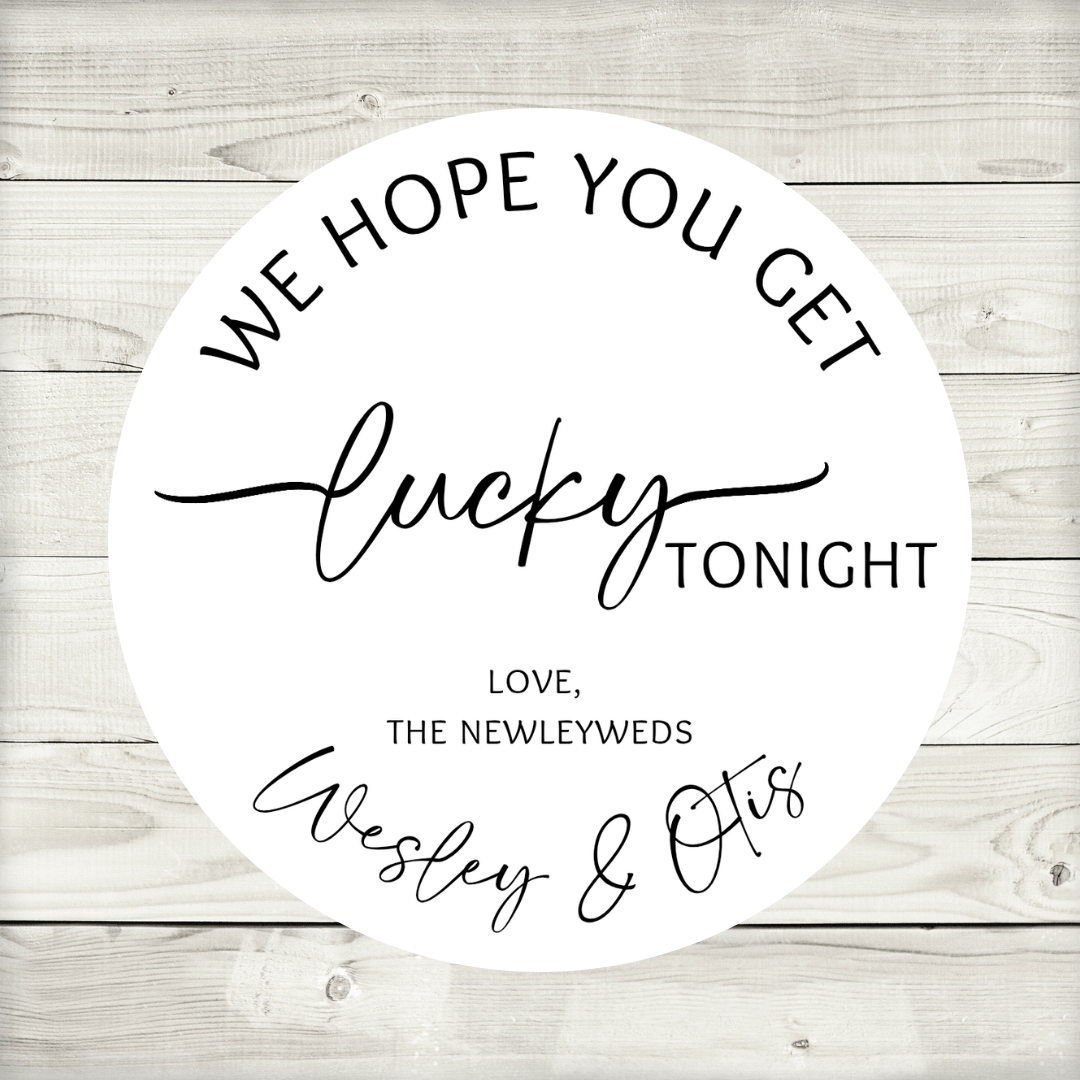 Wedding Stickers | Personalised Lucky Stickers | Personalised Wedding Stickers | Scratch Card Favours