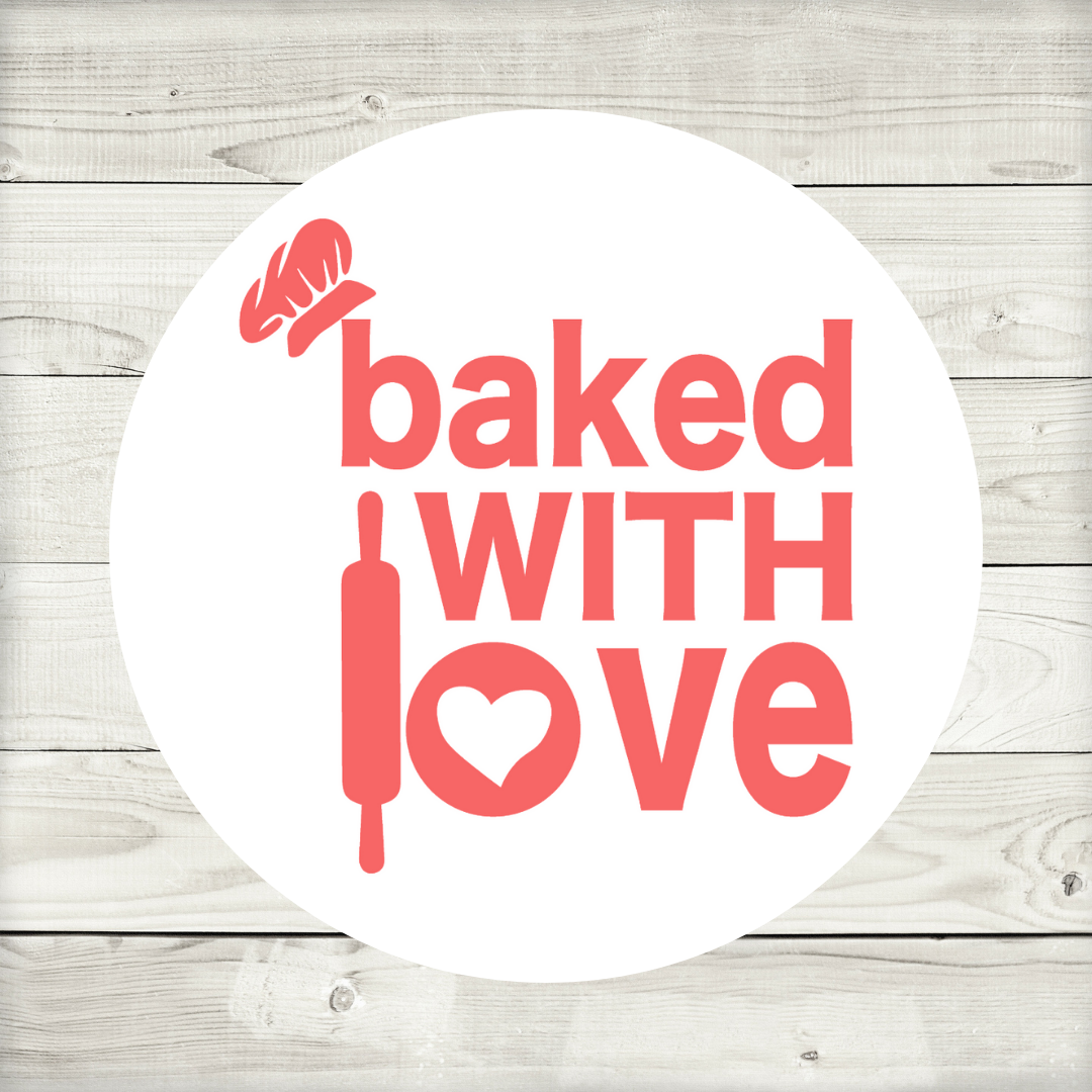 SALE - Baked with Love | Business Stickers | Sticker Sheet - Dinky Designs