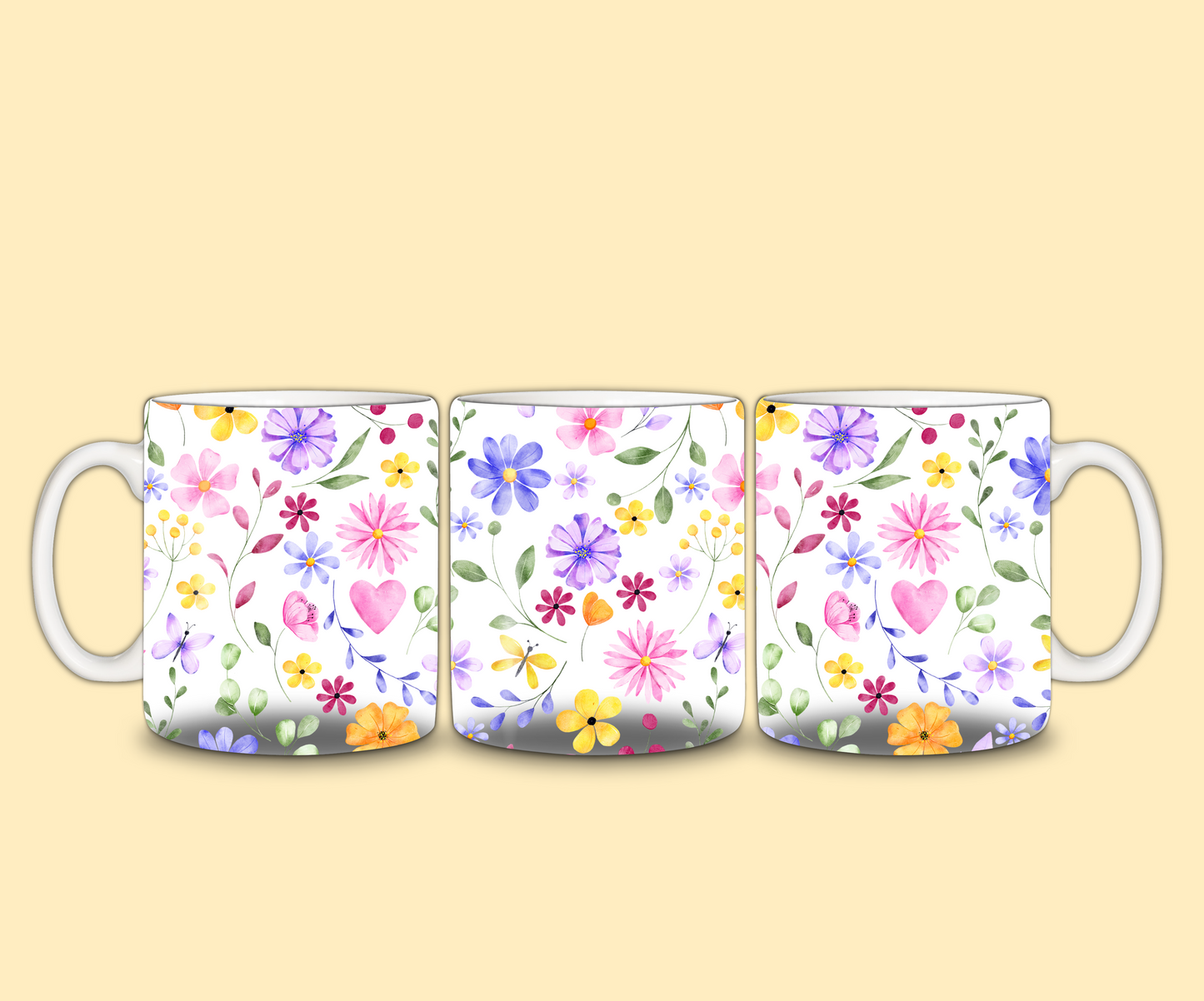 Spring Floral Mug | Floral Flower Mug | Gift Idea