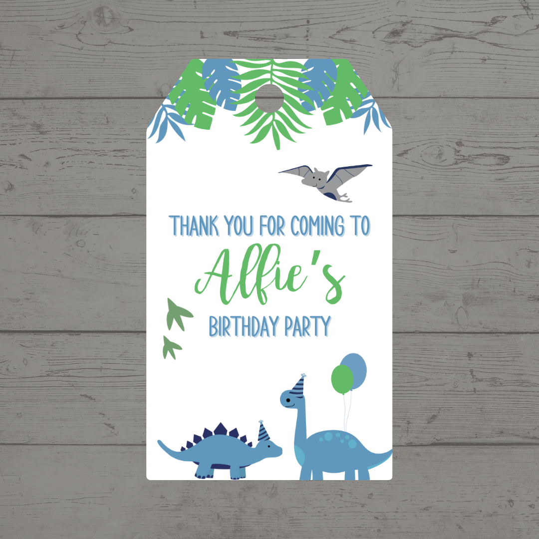 Gift Tags | Dinosaur Gift Tags | Party Tags | Party Gift Tags | Dinosaur Party Theme
