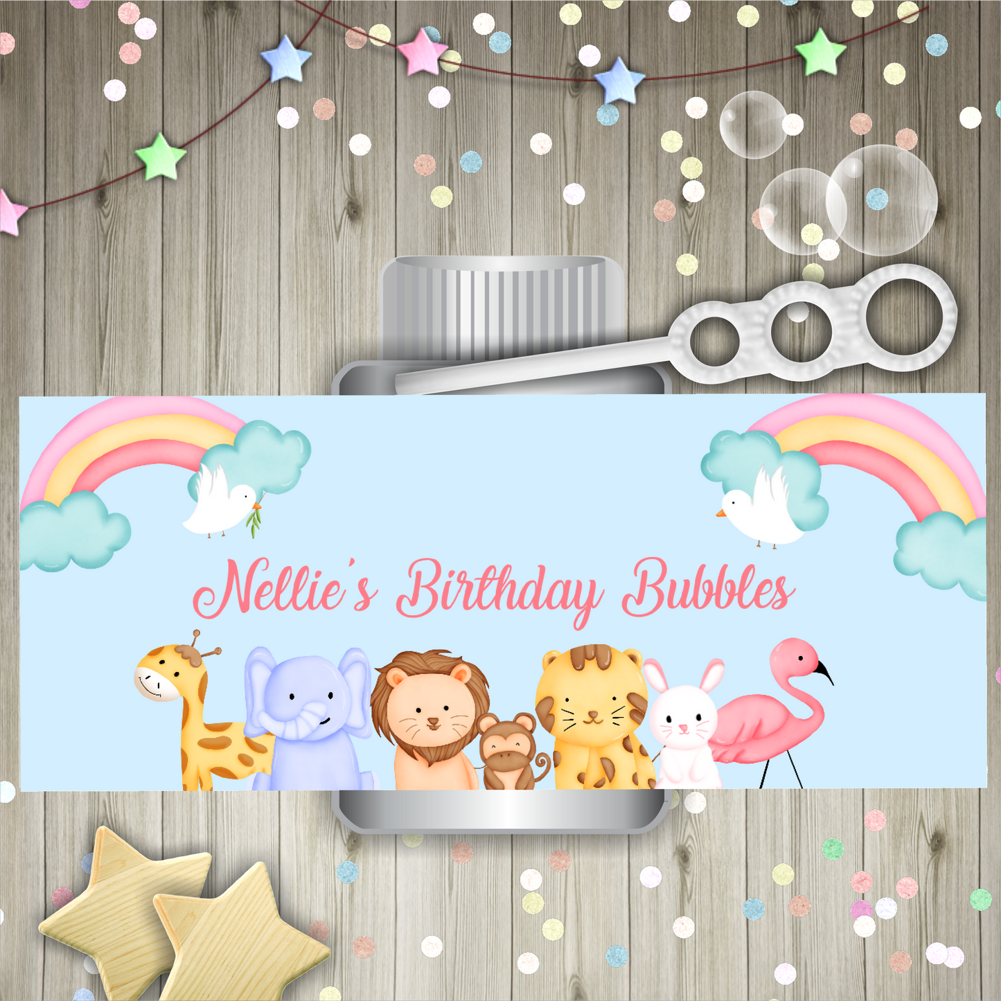 Bubble Wrapper Sticker Labels | Noah's Ark Bubble Labels | Bubble Stickers | Bubble Party Favours | Party Stickers