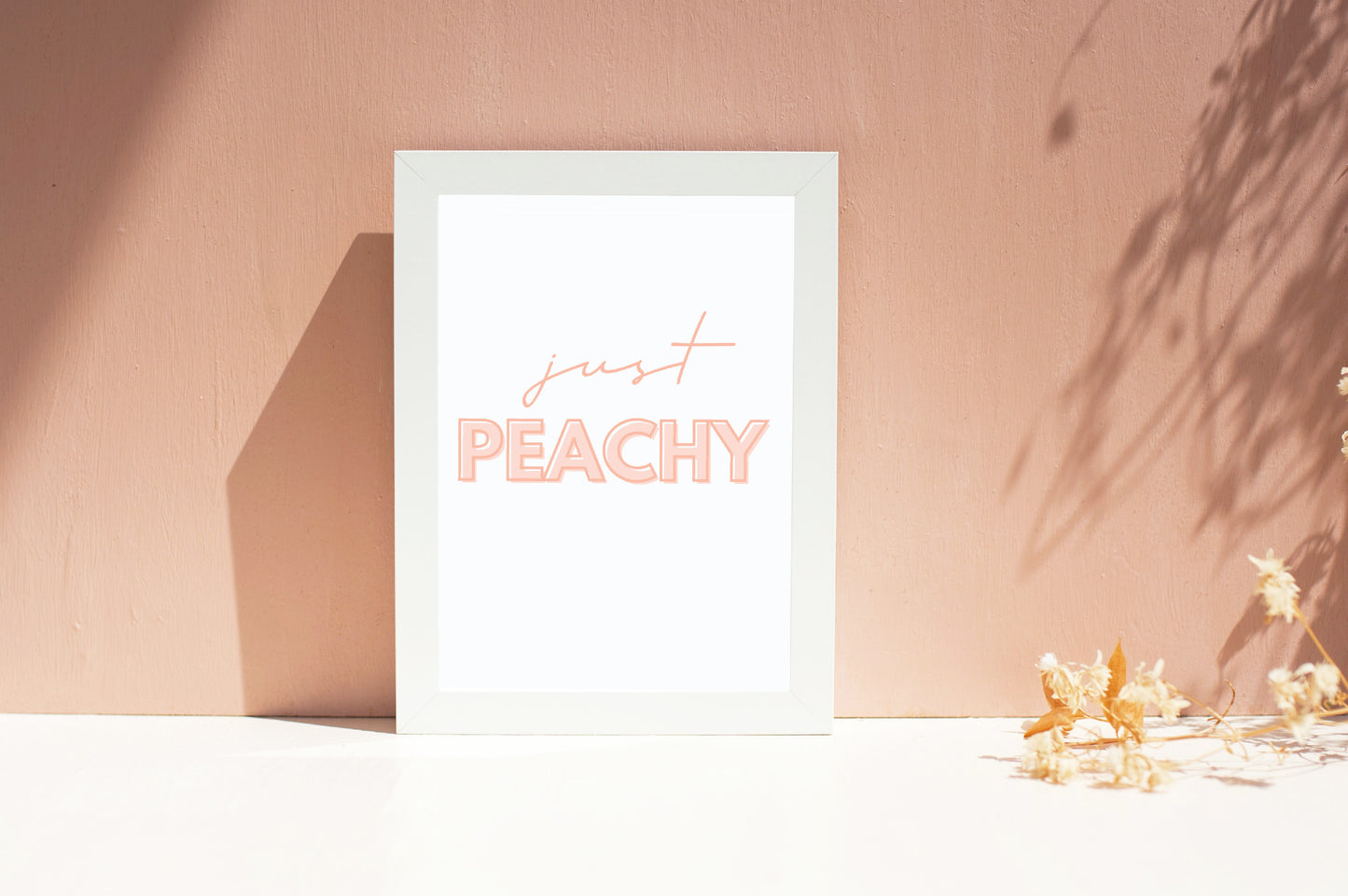 Quote Print | Just Peachy | Wall Print