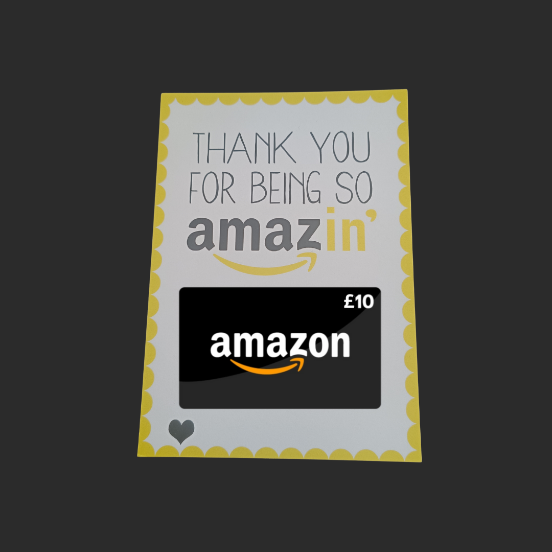 Gift Card Print | A6 Gift Card Amazon Backing Print | SALE ITEM