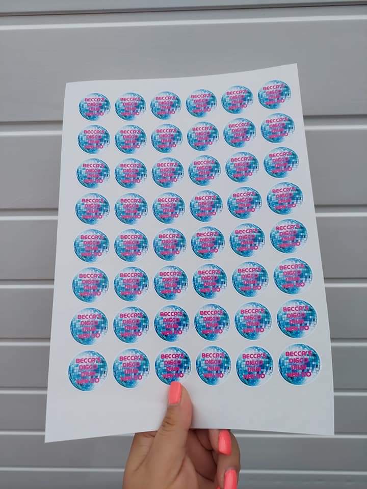 Disco Diva Stickers | Various Sizes | Disco Birthday Hen Party Supplies | Disco Theme Party