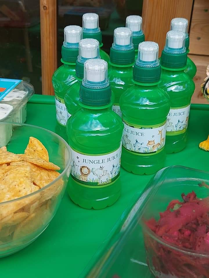Personalised Juice Bottle Labels | Safari Jungle Animal Party Juice Labels | Water Bottle Stickers | Safari Animal Party | Party Stickers