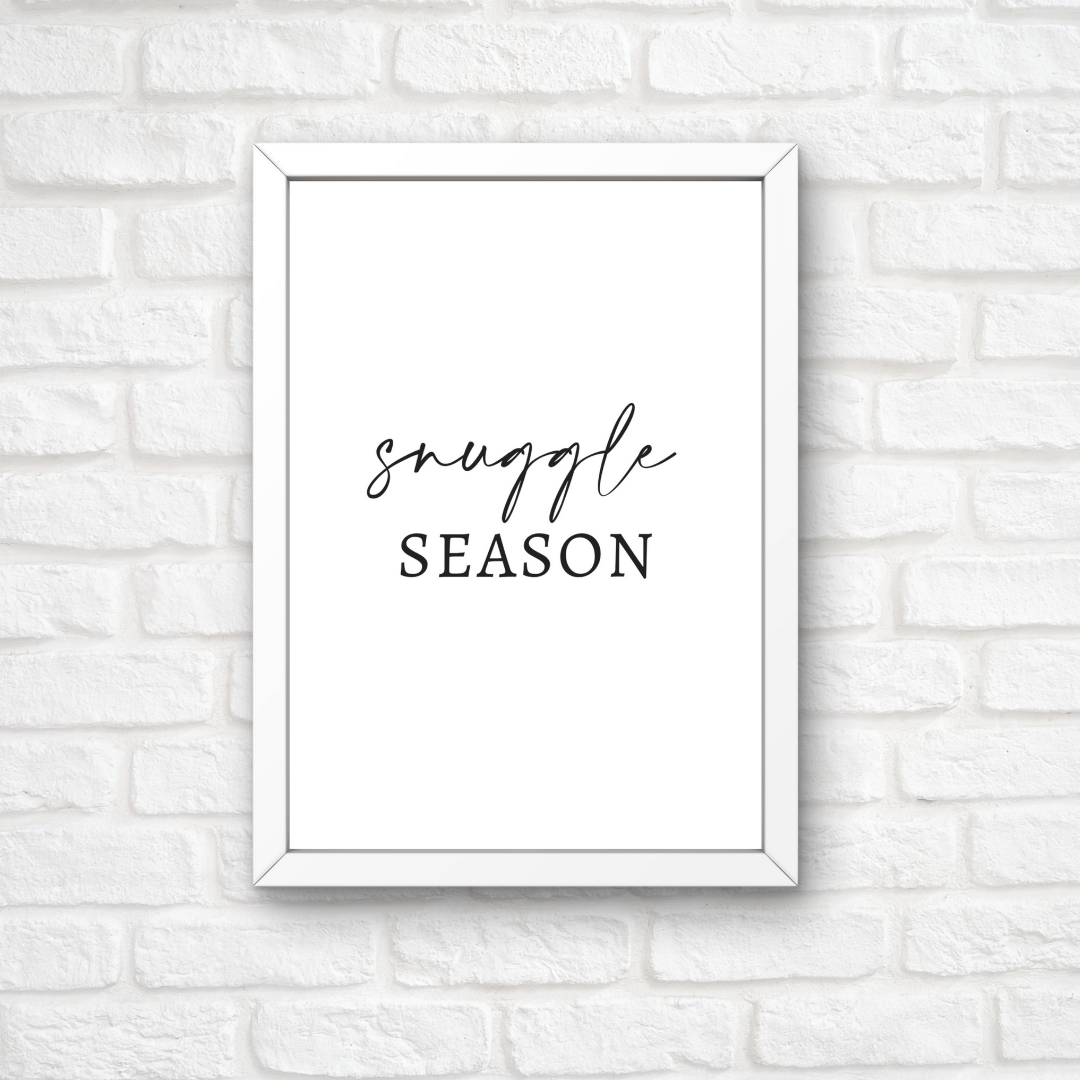 Christmas Print | Snuggle Season | Winter Decor