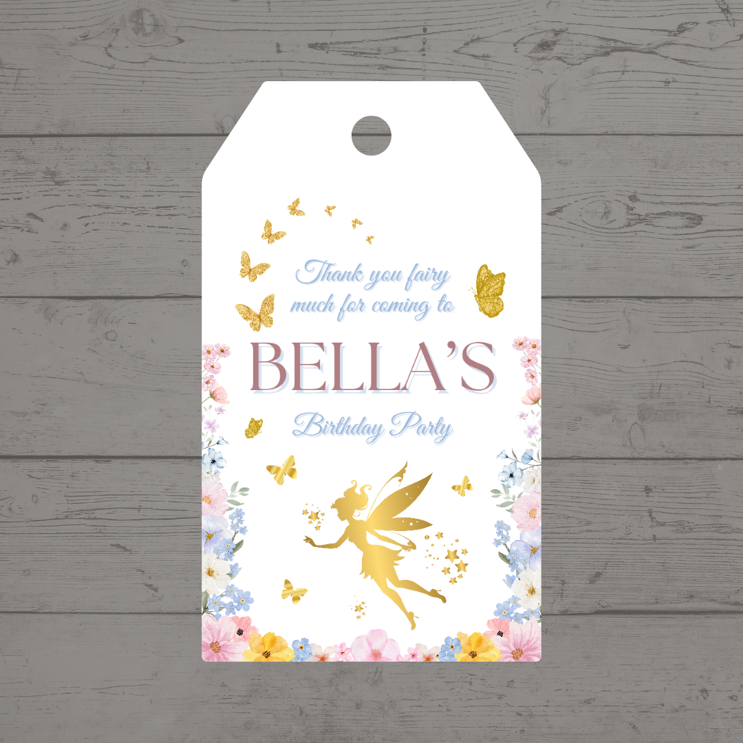 Gift Tags | Fairy Party Gift Tags | Party Tags | Party Gift Tags | Fairy Party Theme