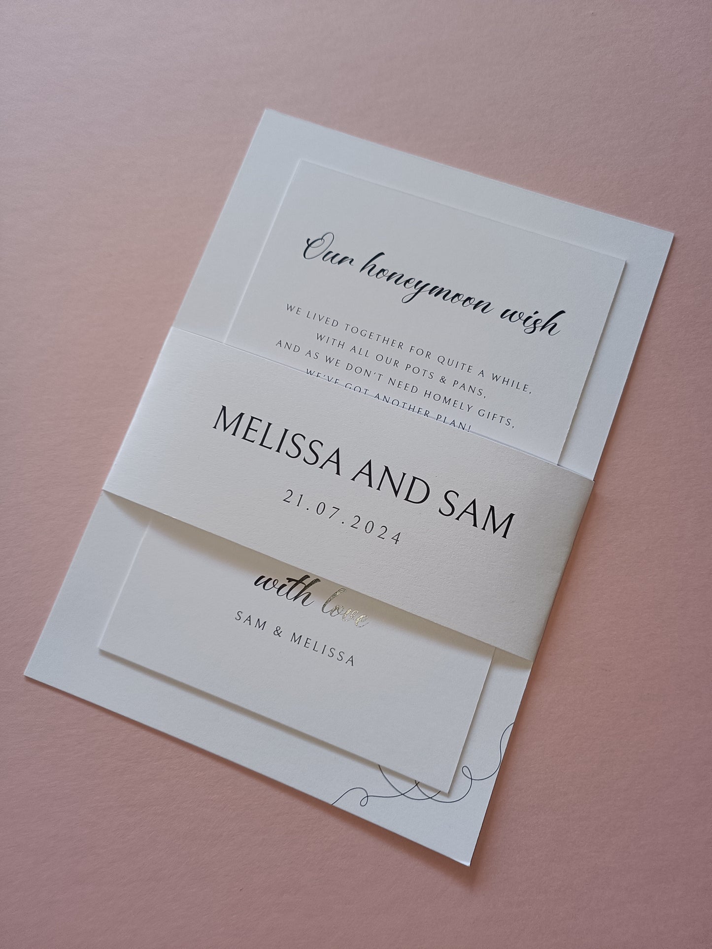 Wedding belly bands