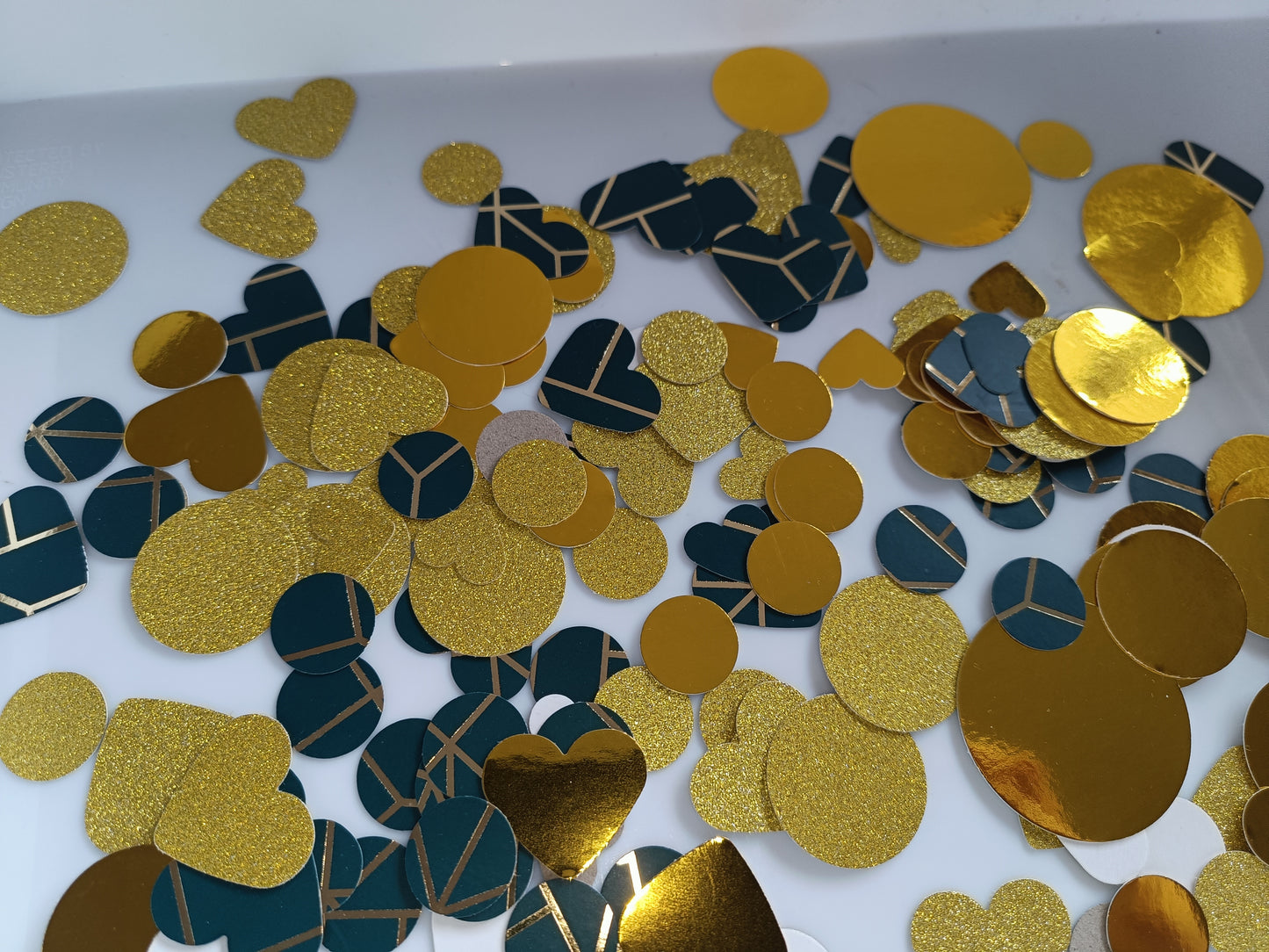 SALE ITEM | Green Gold Confetti