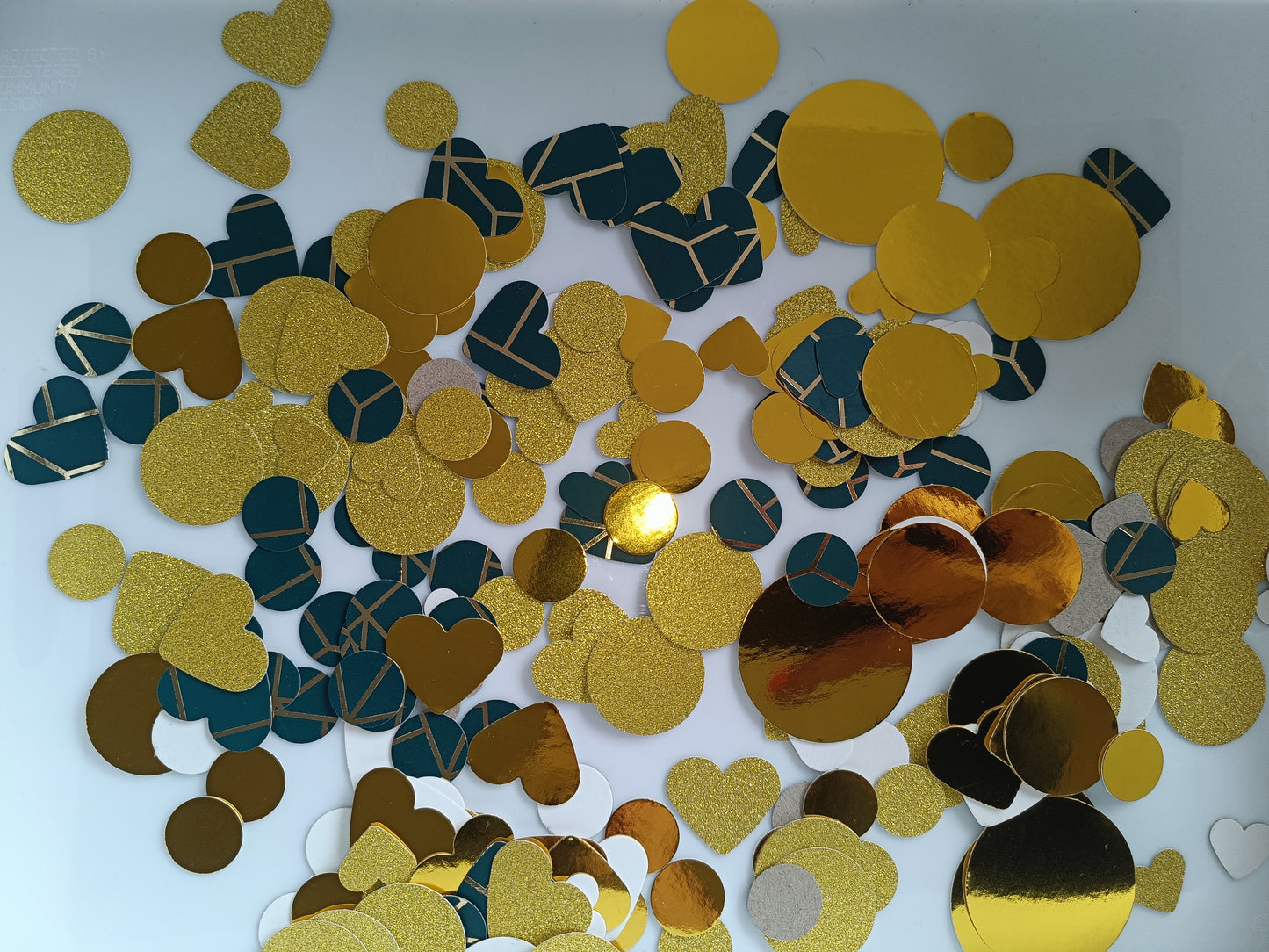 SALE ITEM | Green Gold Confetti