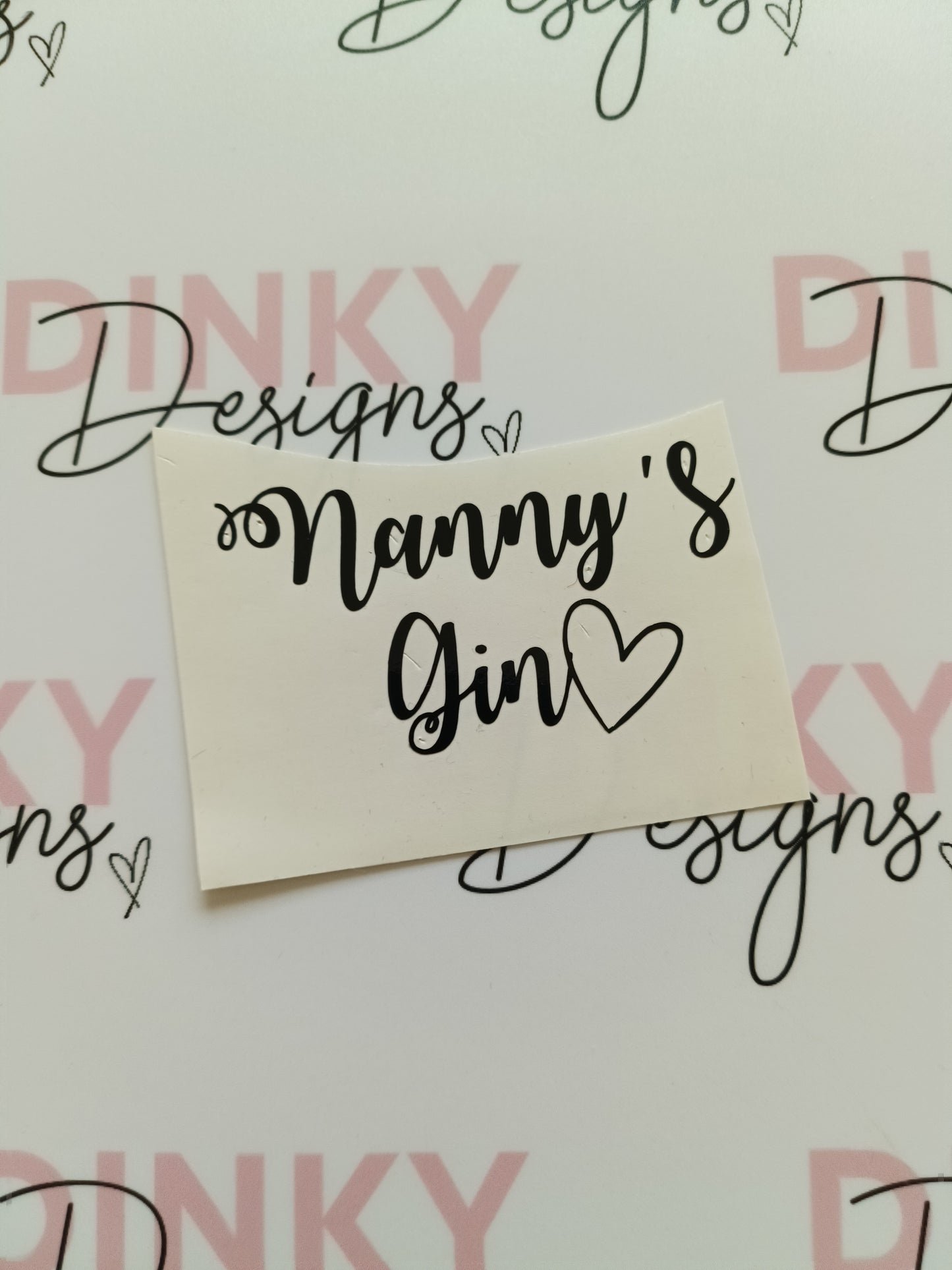 SALE | Nanny's Gin Sticker | Vinyl Sticker | Gin Glass Label