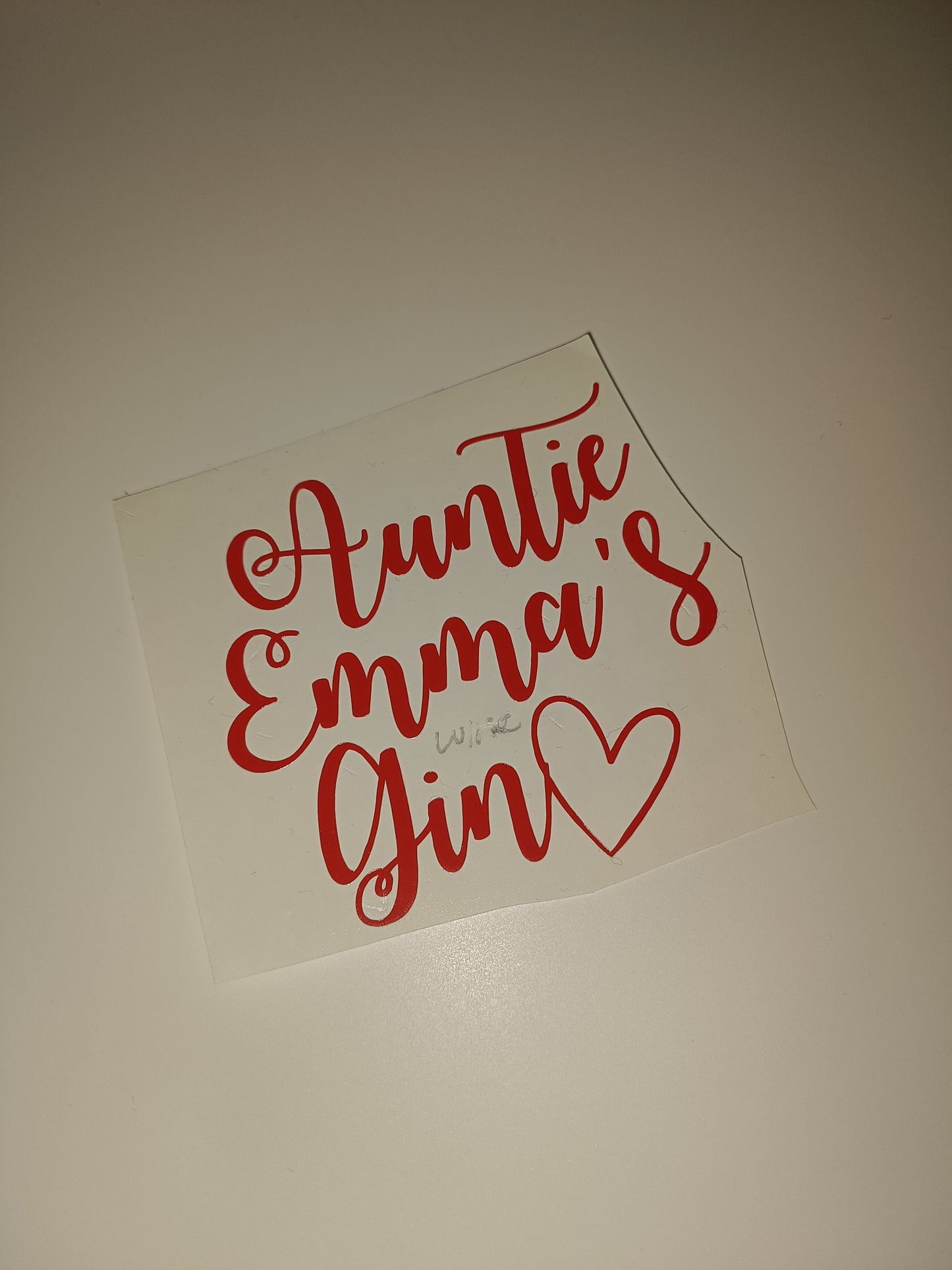 SALE | Auntie Emma's Gin Sticker | Vinyl Sticker | Gin Glass Label