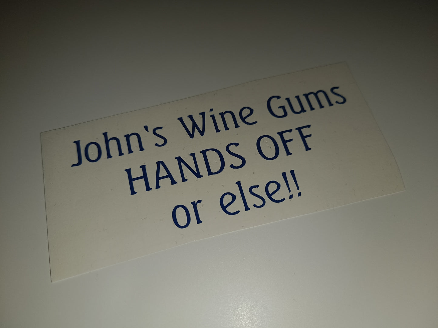 SALE | John's Wine Gums Sticker | Vinyl Sticker | Glasses Jar Sticker