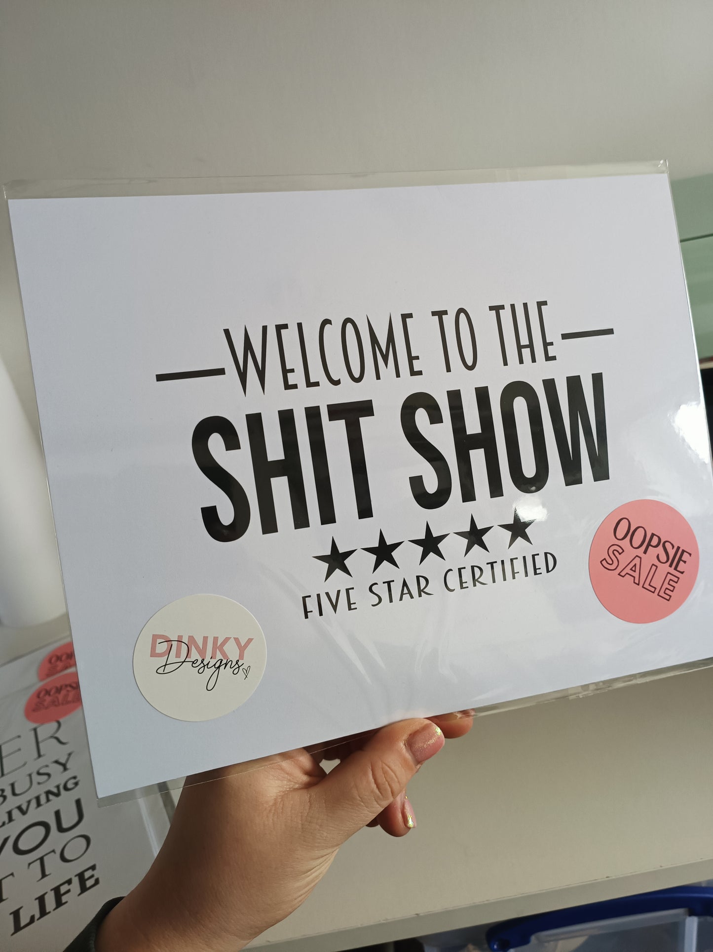 SALE ITEM | 8x10 Quote Print | Welcome To The Shit Show Print