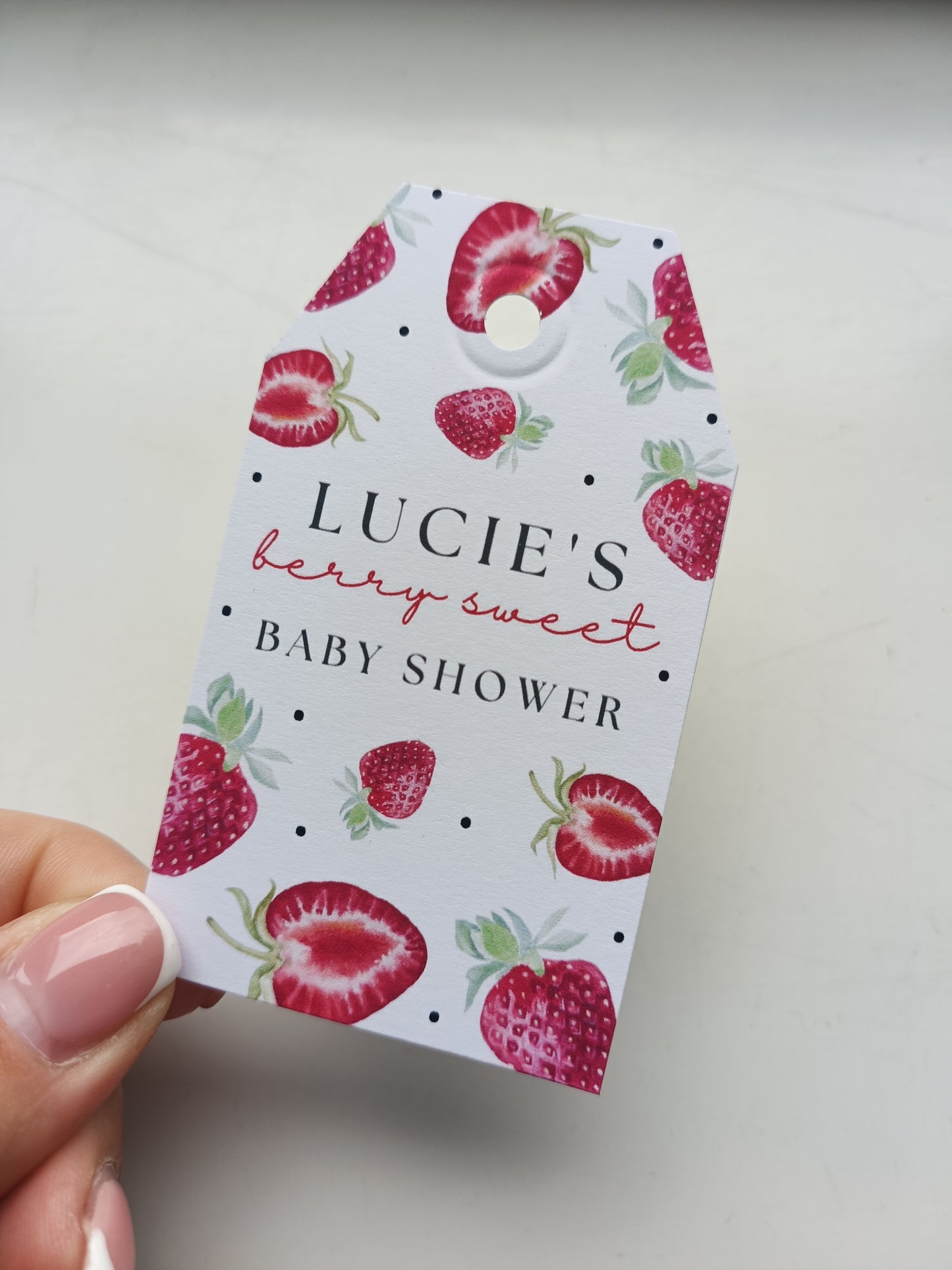 Gift Tags | Strawberry Gift Tags | Party Tags | Party Gift Tags | Strawberry Party Theme - Dinky Designs