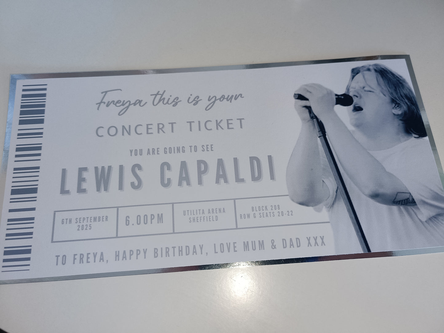 Custom Surprise Ticket Print | Personalised Ticket Voucher | Gift Idea | ANY DESIGN