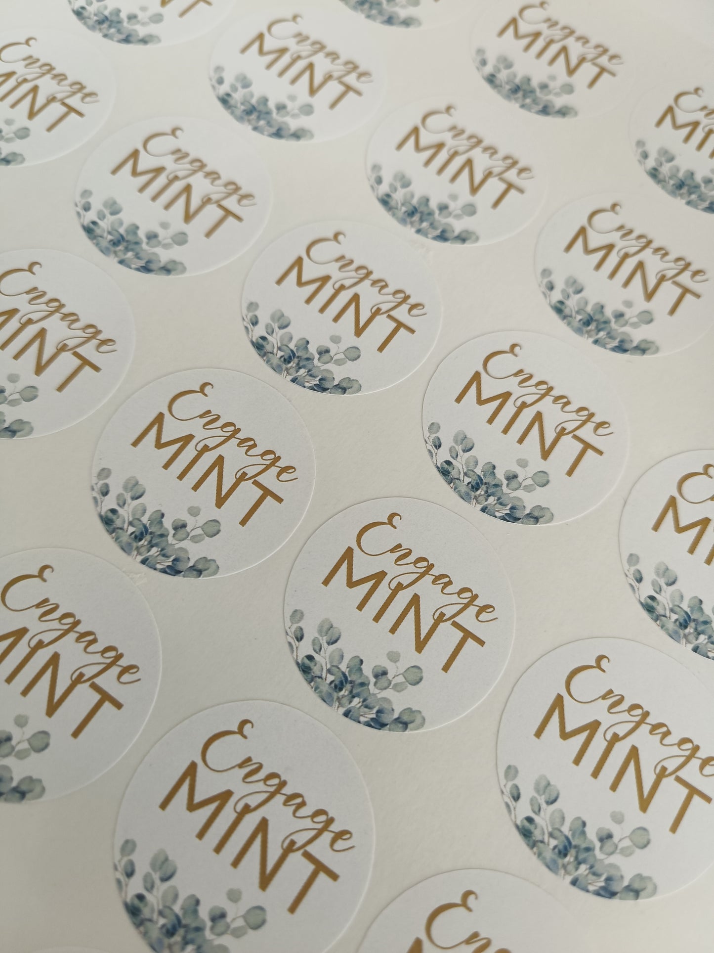 Wedding Stickers | Engage MINT Stickers | Engagement Party