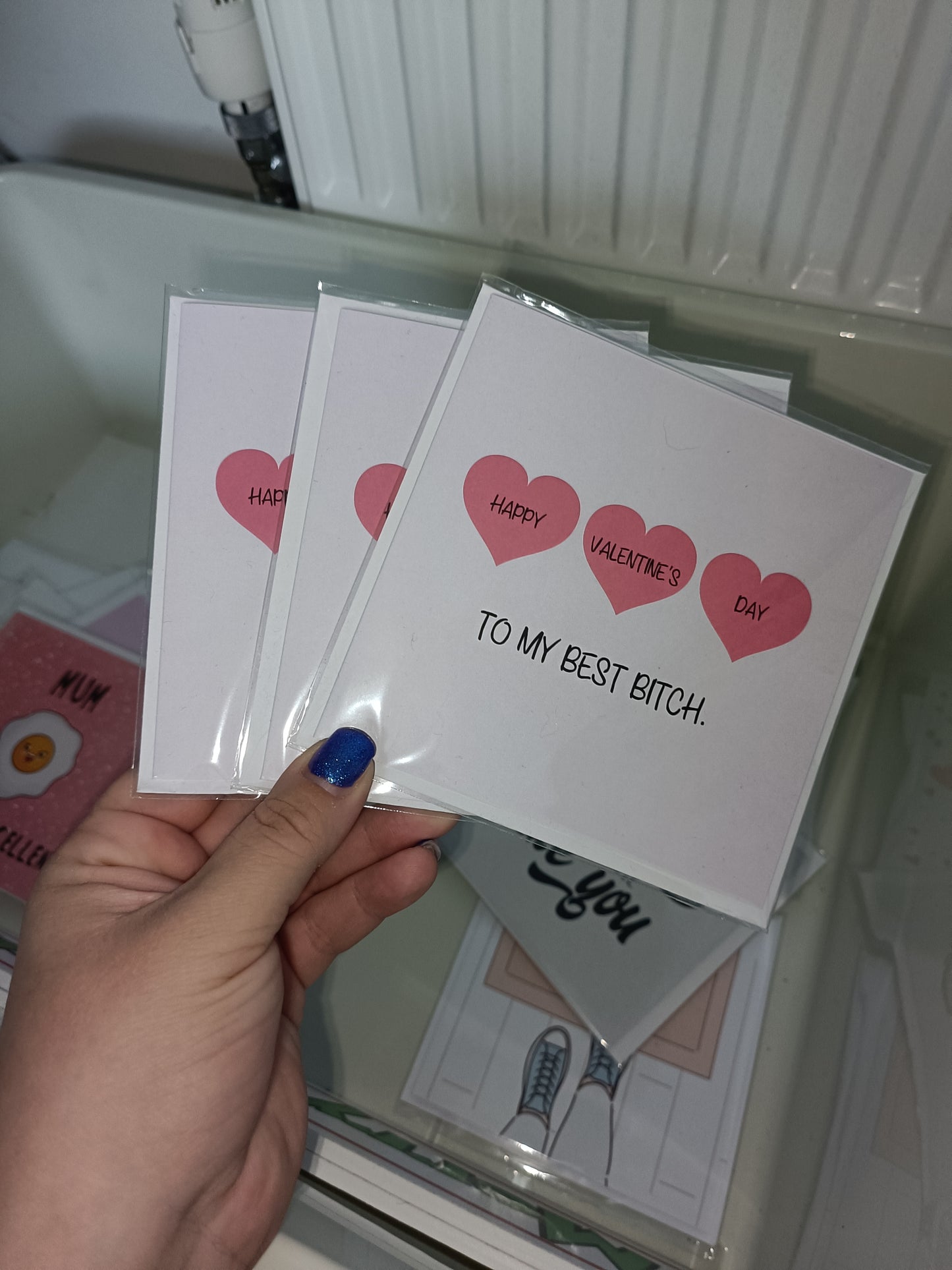 Valentines Card | Happy Valentine's Day To My Best Bitch | Galentines Day Card | Friend Card