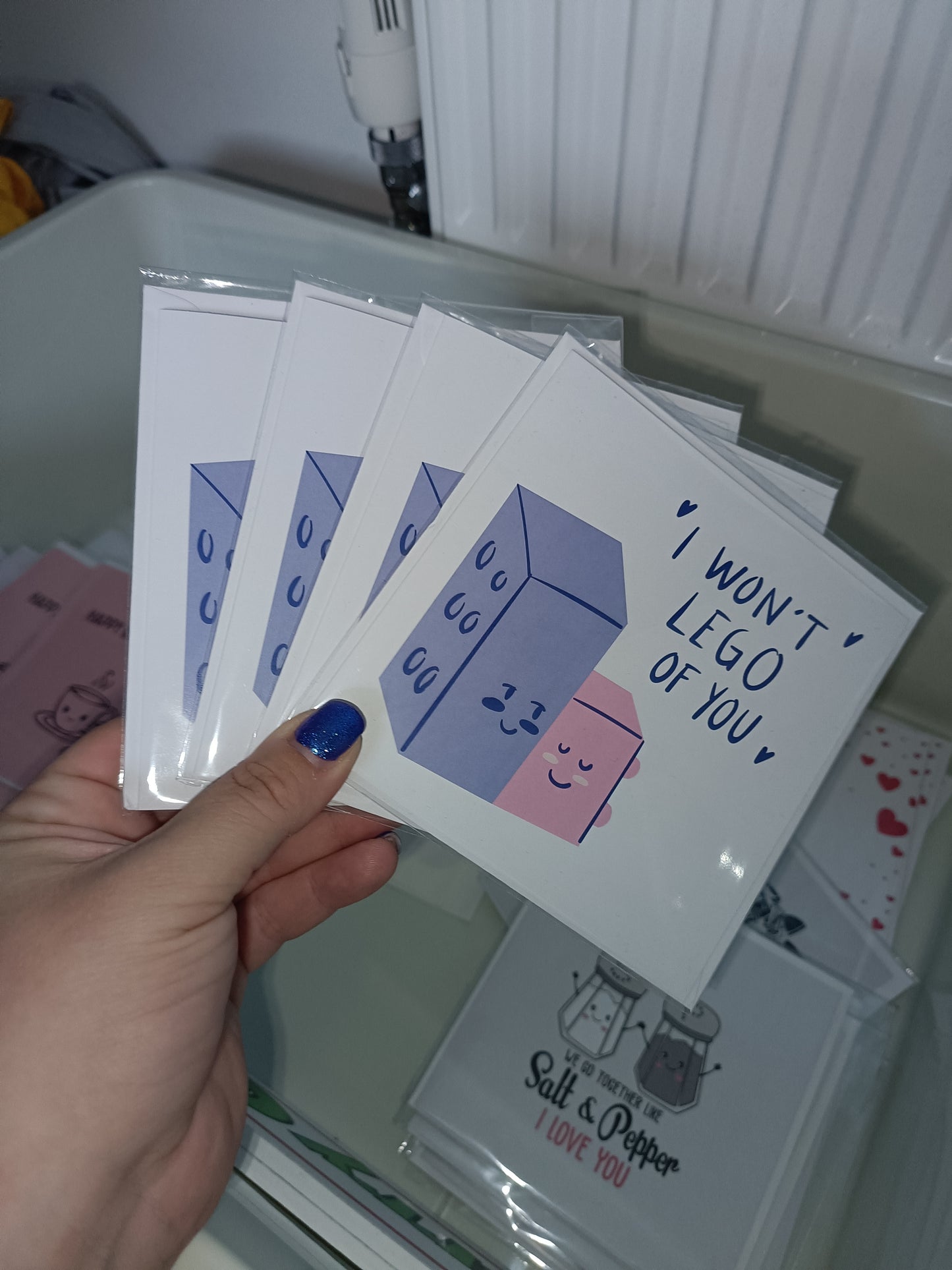 Valentines Card | Anniversary Card | I Won't LEGO Of You | Friend Card | Couples Card