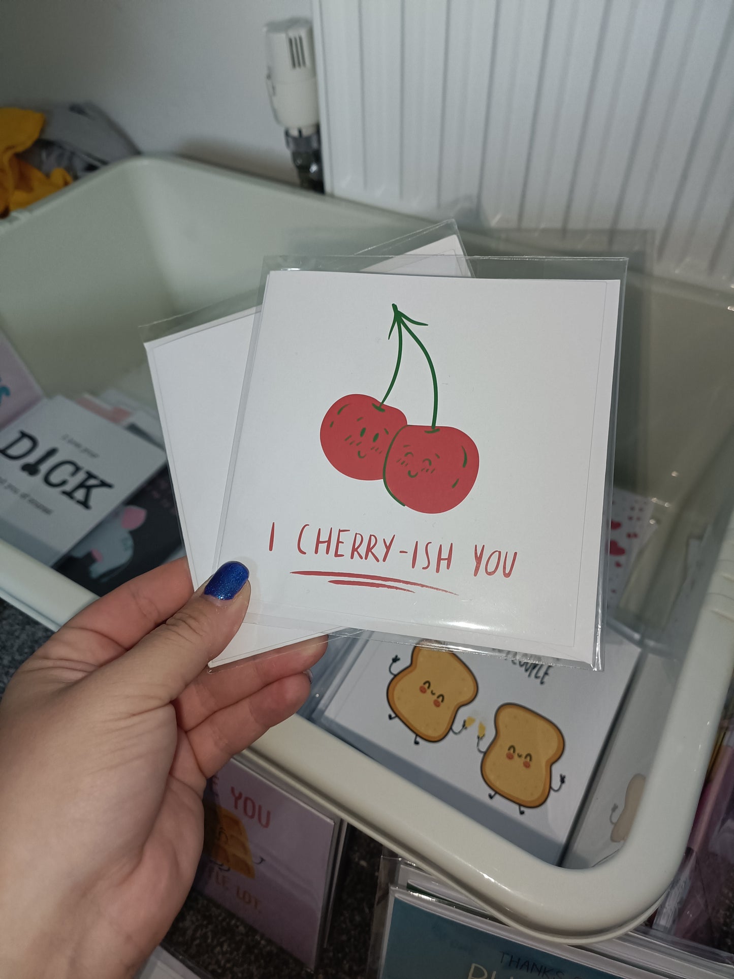 SALE | Valentine's Day Card | I Cherry-ish You | Anniversary Card | Friend Appreciation Card