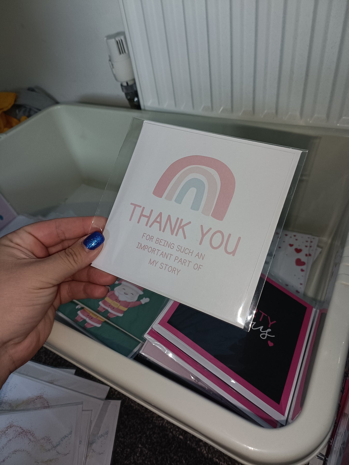Teacher Card | Thank You For Being Such An Important Part Of My Story | Rainbow Thank You Card (Design 1)
