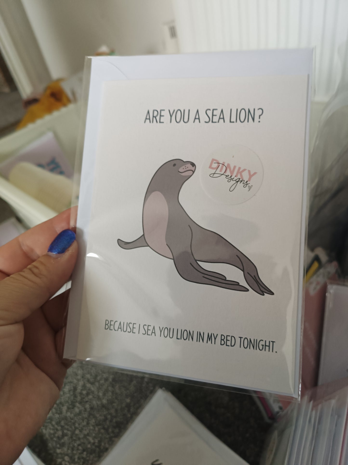 Valentines Card | Anniversary Card | Are You A Sea Lion | Funny Card
