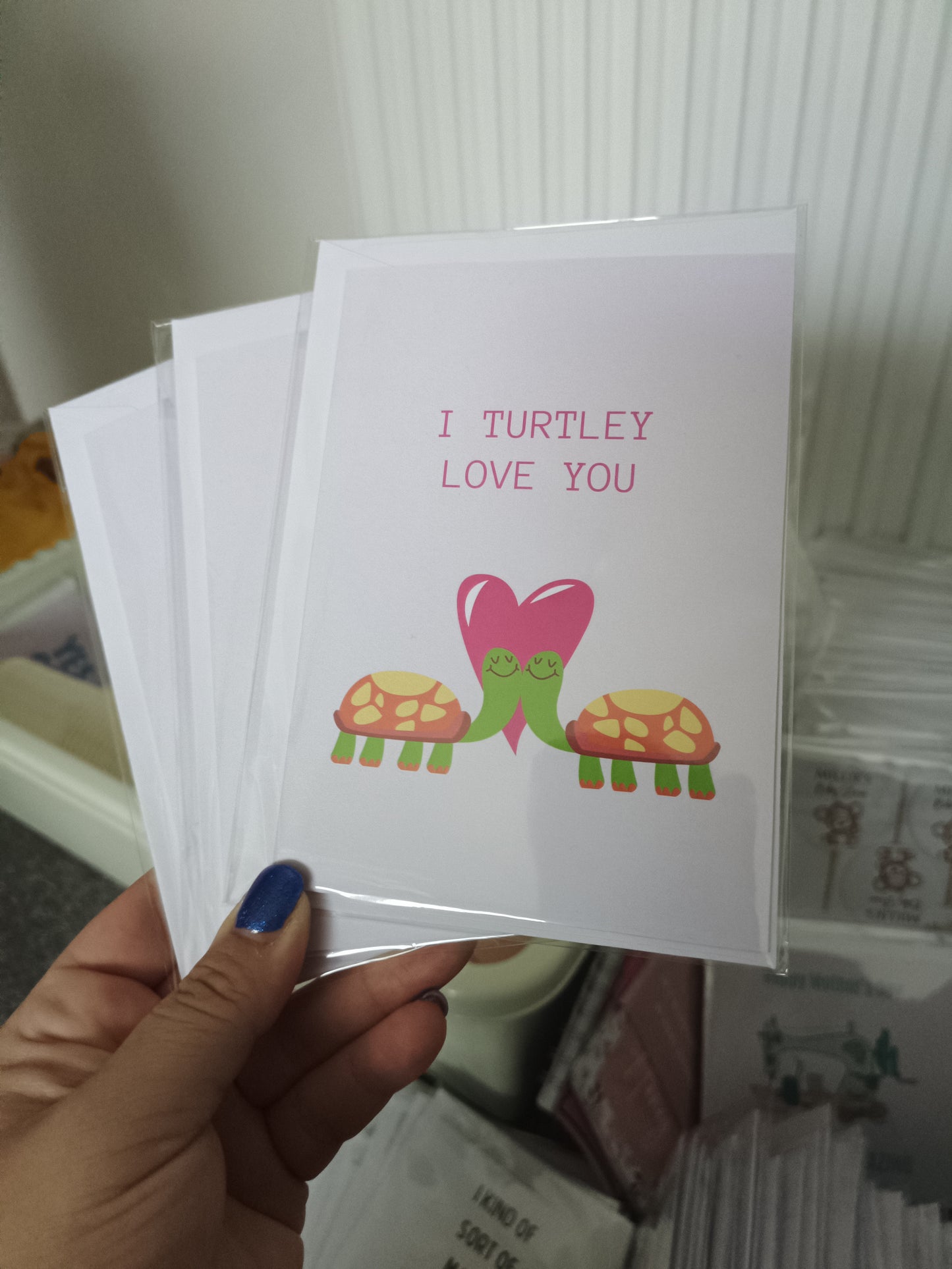 Valentines Card | I Turtley Love You | Cute Card | Anniversary Card